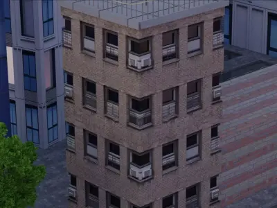 New York building Free low-poly 3D model