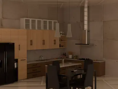 Kitchen Interior 3D model order