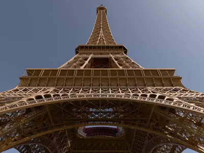Eiffel Tower High detailed 3D model 3D model