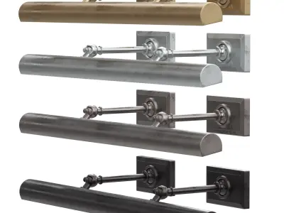 Cabinet Makers Picture Light Low-poly 3D model