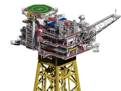  fixed platform (oil rig) 