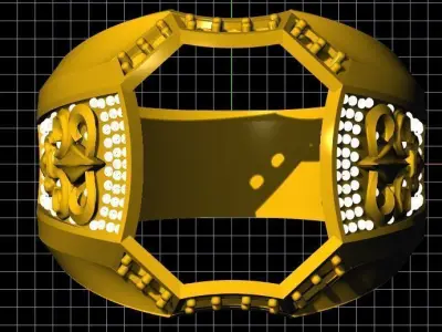 Men ring 3dm file 3D print model purchase