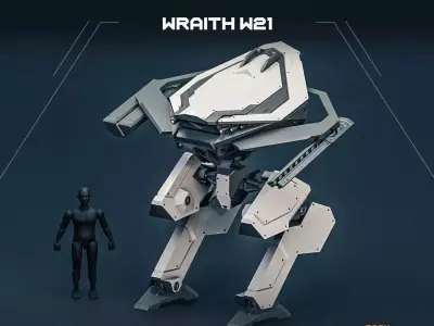 WRAITH mech 3D print model