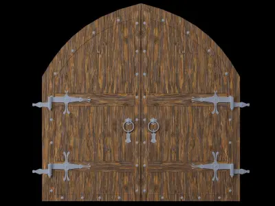Arch Double Door 3D model