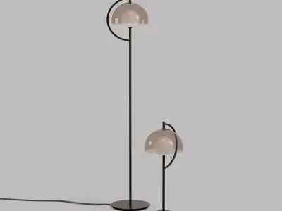 HOOD LAMP SET by Designer Andreas Kowalewski 3D model
