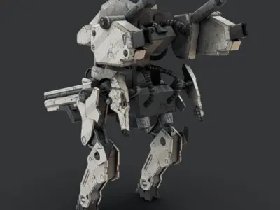Mech 12 - Read Description Low-poly 3D model