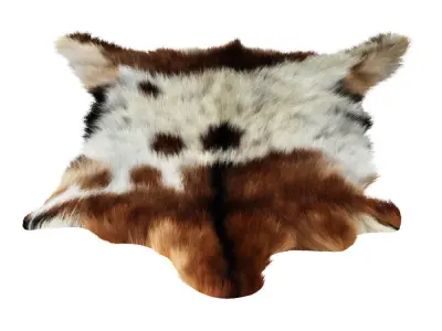 European Rug Cowhide 15 3D model