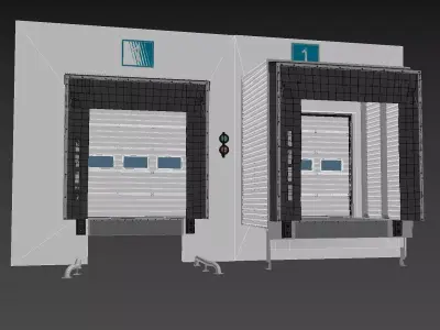 Loading Dock Door  3D model 3D model