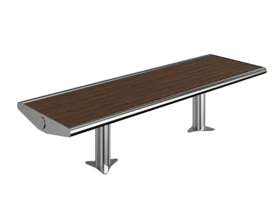 Exterior Lamps And Benches BLENDER 3D Model Cycles 3D model