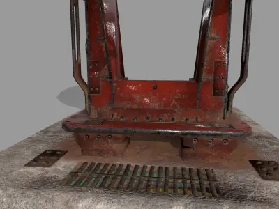 satellite old radio antenna Low-poly 3D model