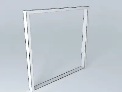 3D window frame very detail Free 3D model