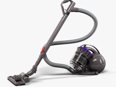 Dyson DC37 vacuum cleaner Low-poly 3D model