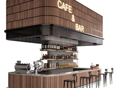 CAFE BAR NO7  A 3D model