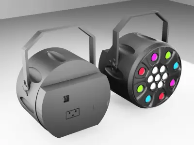 STAGE LIGHT COLOR 3D MODEL 3D model