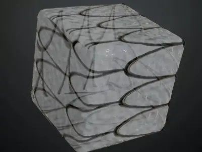 Fish Scale White Glass Pattern Transparent PBR Seamless Texture