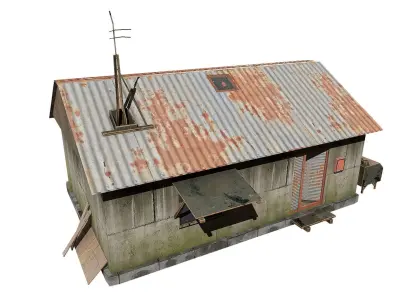 Old House Low-poly 3D model