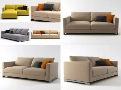 Reversi sofa system 3D model