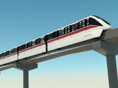 MONORAIL san francisco light rail project 3D model
