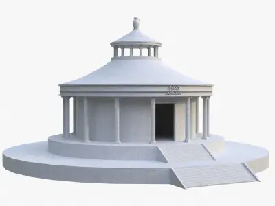 ACUARIO TEMPLE - Templo de Acuario - Acuarius Low-poly 3D model