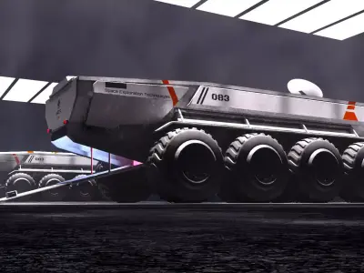 Space Truck 3D model