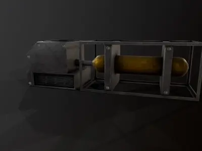 Sci-Fi  Industrial Asset 1 Low-poly 3D model