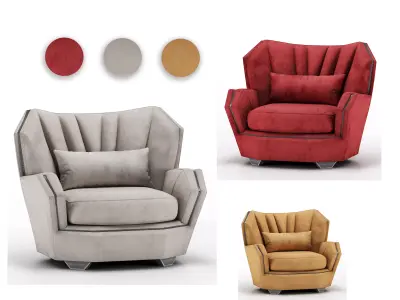 Visionnaire Hemingway Armchair 3D model