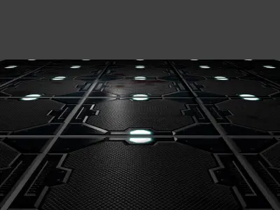 Sci-Fi Panel Texture Low-poly 3D model