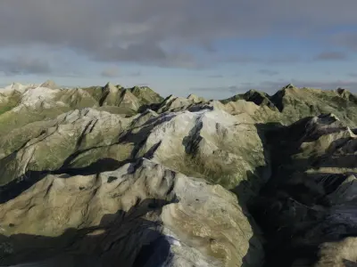 Mountain landscape 3D model purchase