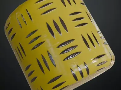 Diamond Metal Plate PBR Seamless Texture