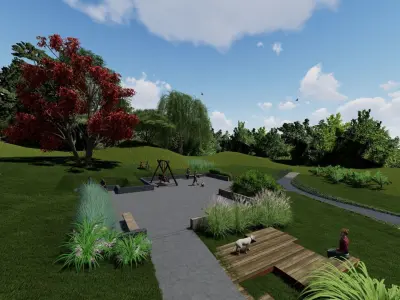 The Chill Garden 3D model