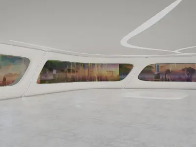 3D Sci-Fi Interior SCENE futuristic 3D model