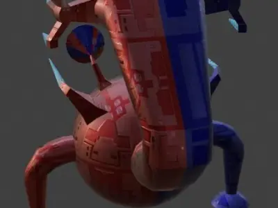 Sci-Fi Robot Enemy 001 Low-poly 3D model