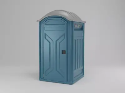 Portable toilet 3D model