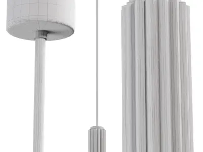 Hanging LED Bedside Lamp 3D model