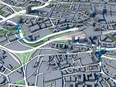 City Central Leeds Building Office Architecture Wellington  3D model