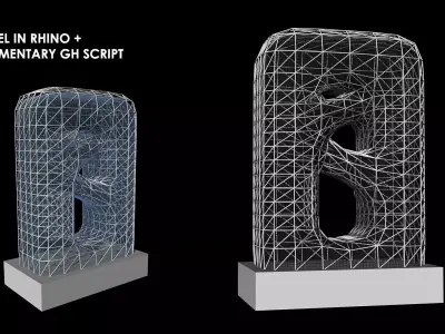 Morpheus Hotel by Zaha Hadid Architects 3D model with GH script 3D model