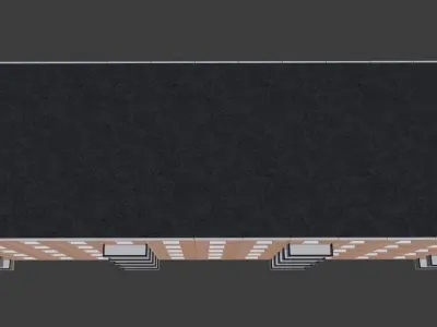 Building 5 Floors Low-poly 3D model