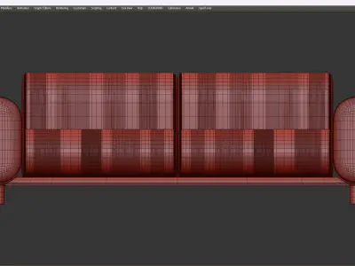 LEIGH sofa Low-poly 3D model