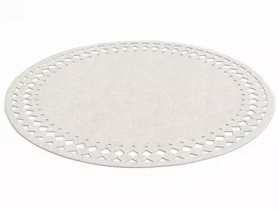 Rana placemat with holes in it 3D model