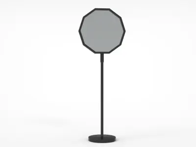 Outdoor Advertising sing Stand 3D model