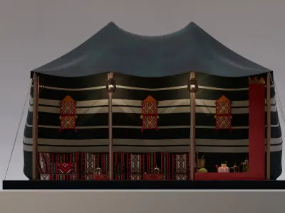traditional Arab tent 3D model