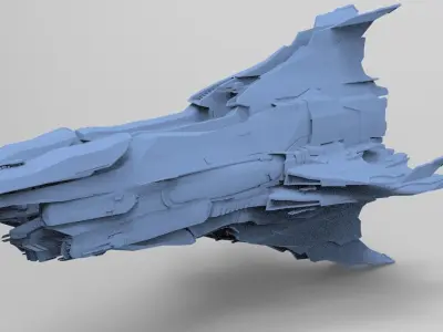 Star Glider Ship 3 3D model