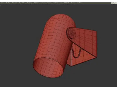 BULLET WALL Low-poly 3D model