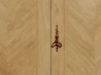 Bookshelf bookcase with doors and drawers 3D model