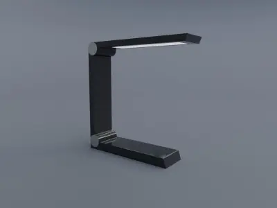 Awesome Chrome Shiny Table Lamps Lamp Pack Free low-poly 3D model