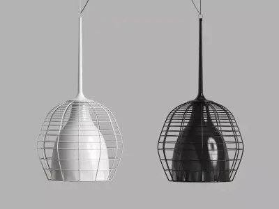 Cage suspension lamp 3D model