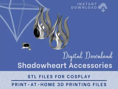 Shadowheart Accessories STL - Baldurs Gate 3 Cosplay Accessory 3D print model