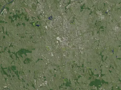 Atlanta USA in 20 km x 20 km - city and urban 3D model