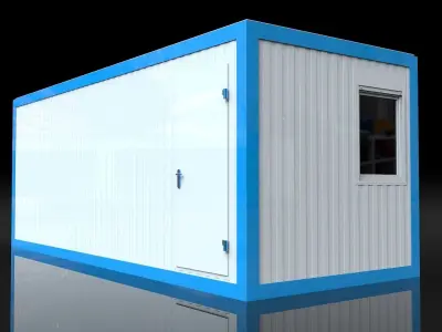 Modular sanitary module 15m2  3D model