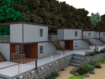 Recreation Center Houses  3D model